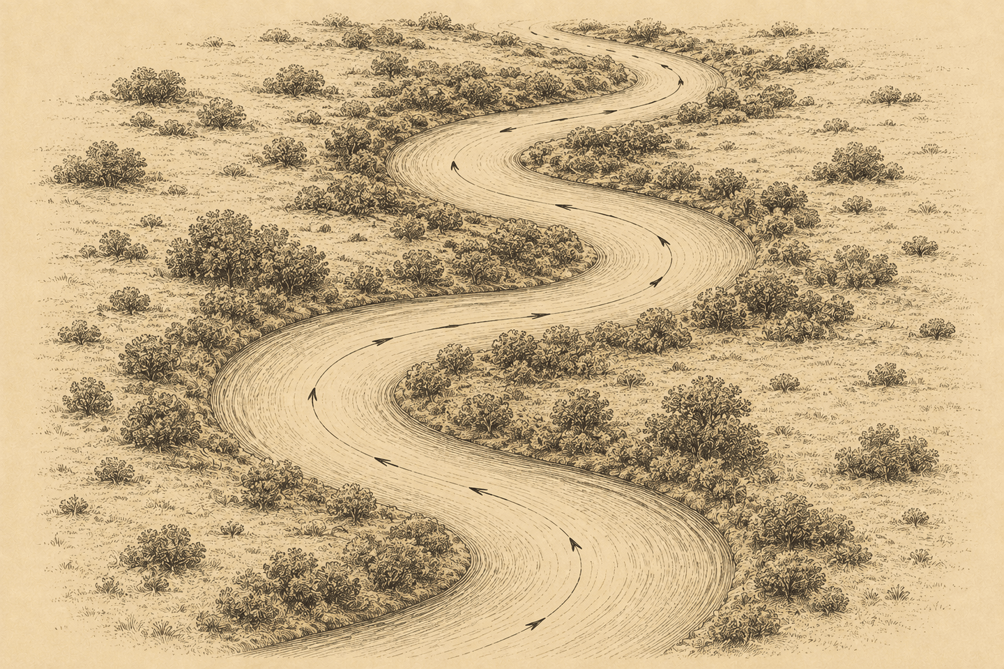 A winding river
